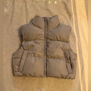 Cropped Puffer Vest